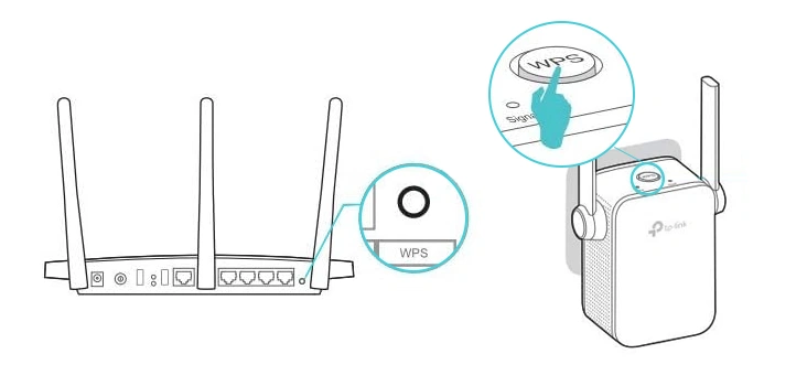 Using the WPS Button For the TP-Link Extender Setup With Ethernet